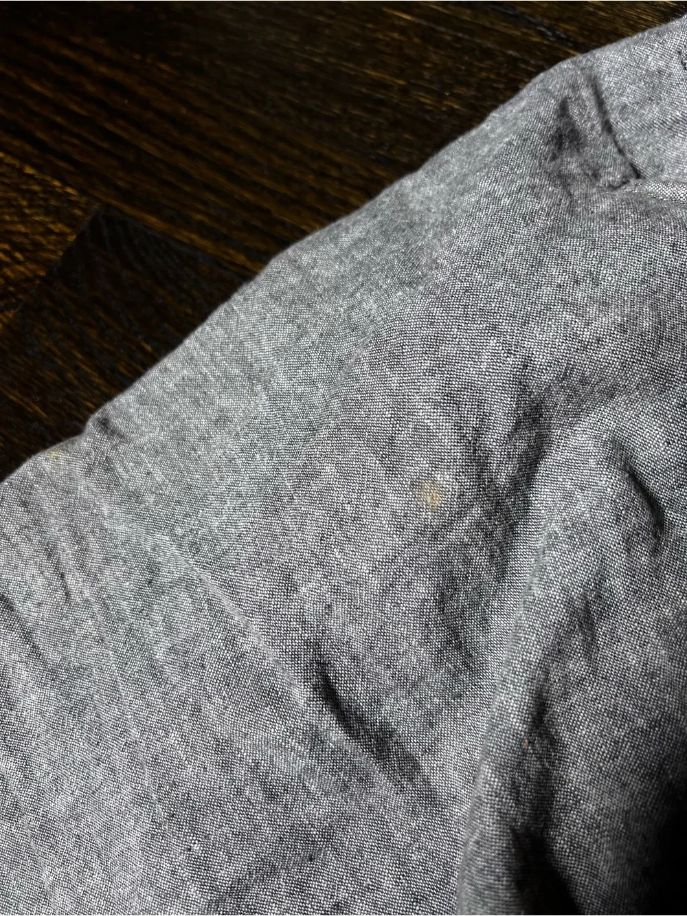 Bruno Washable Linen/Cotton Blend Gray Shorts Waist 36